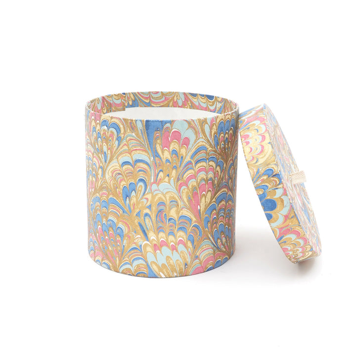 Screen Printed Recycled Cotton Round Nested Boxes – Eco-Friendly Storage with Artistic Flair - RPP.BX.94