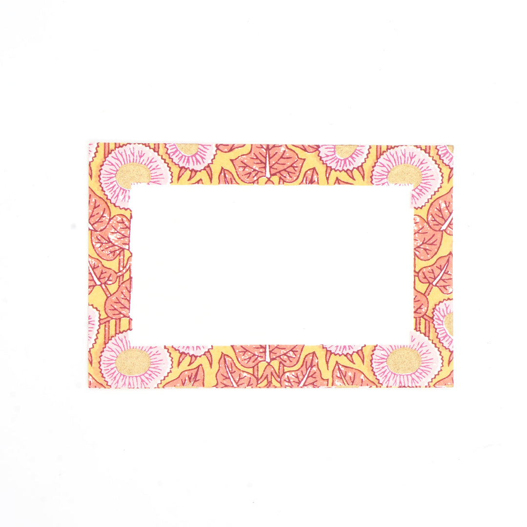 Set of 20 Screen Printed Recycled Cotton Cards with Box – Eco-Friendly Greeting Cards- RPP.CRD.115