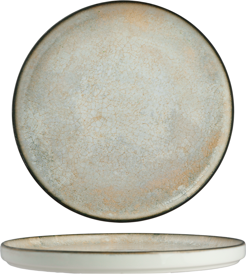 Ariane Cascade Stackable Plate 25CM – Set of 4 | Porcelain Tableware for Hotels & Restaurants