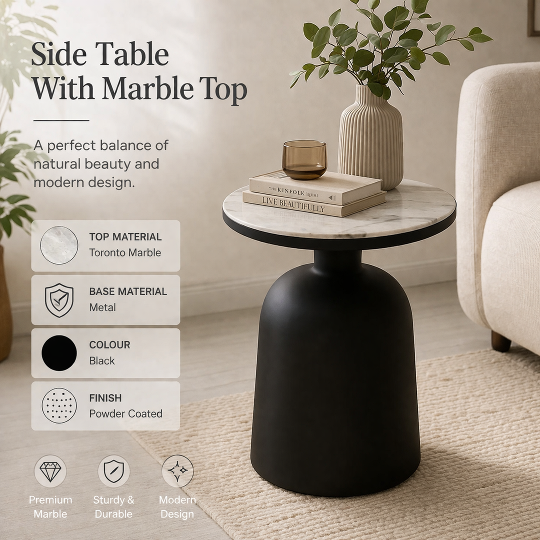 Toronto  Drum Side Table