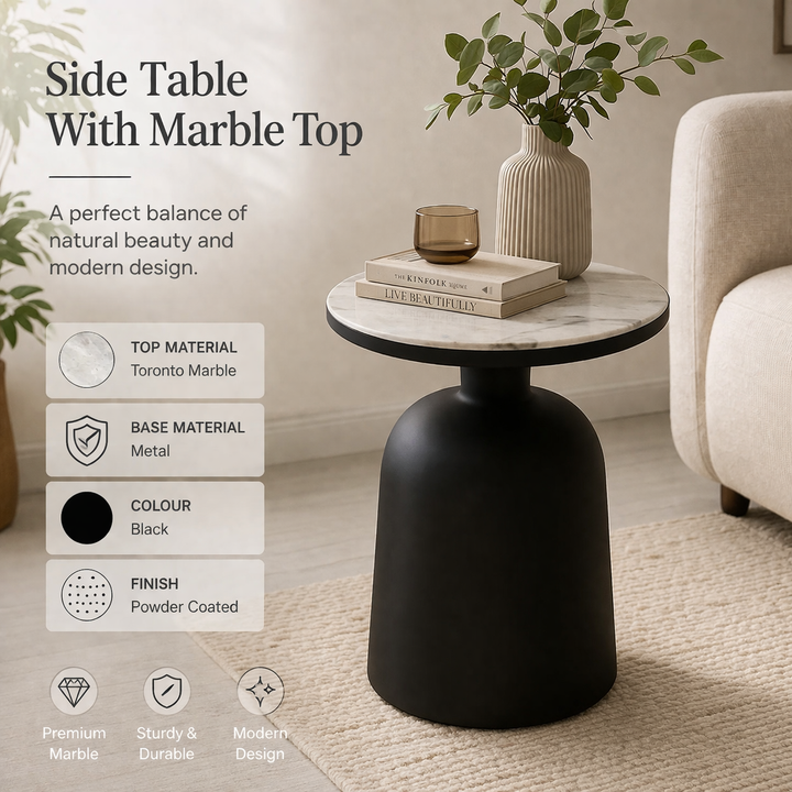 Toronto  Drum Side Table
