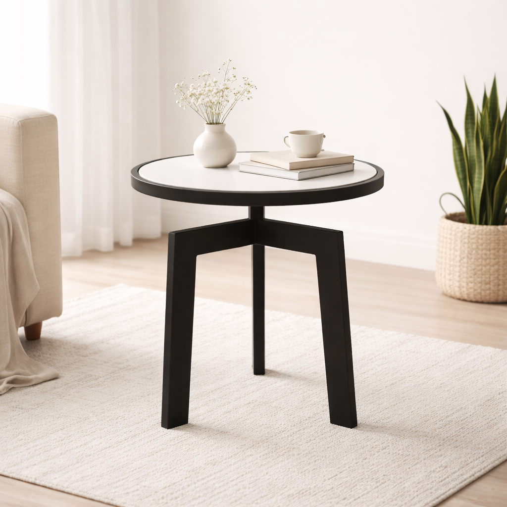Round Marble Table with tripod legs