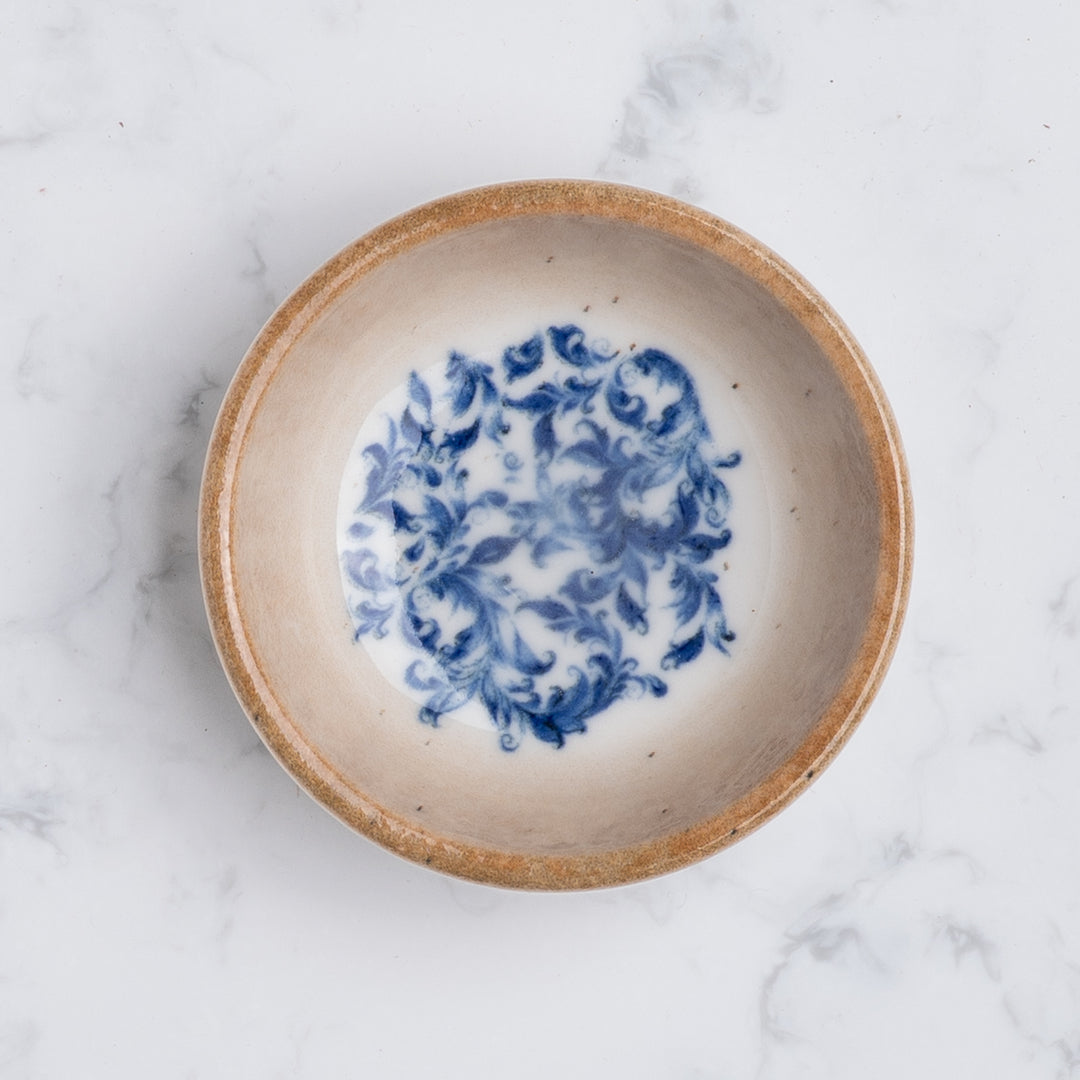 Cruise Amalfi Mini Porcelain Round Bowl 7.5cm | Mediterranean Dip & Sauce Bowl | Professional Hospitality Tableware | Set of 18