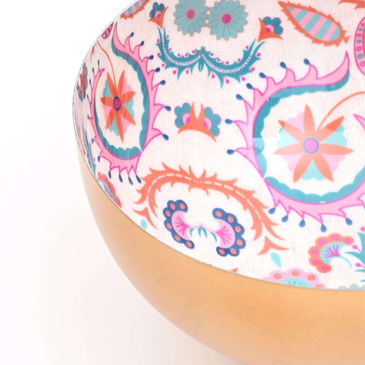 Round Enamel Metal Serving Bowl – Rustic Kitchen & Dining Tableware