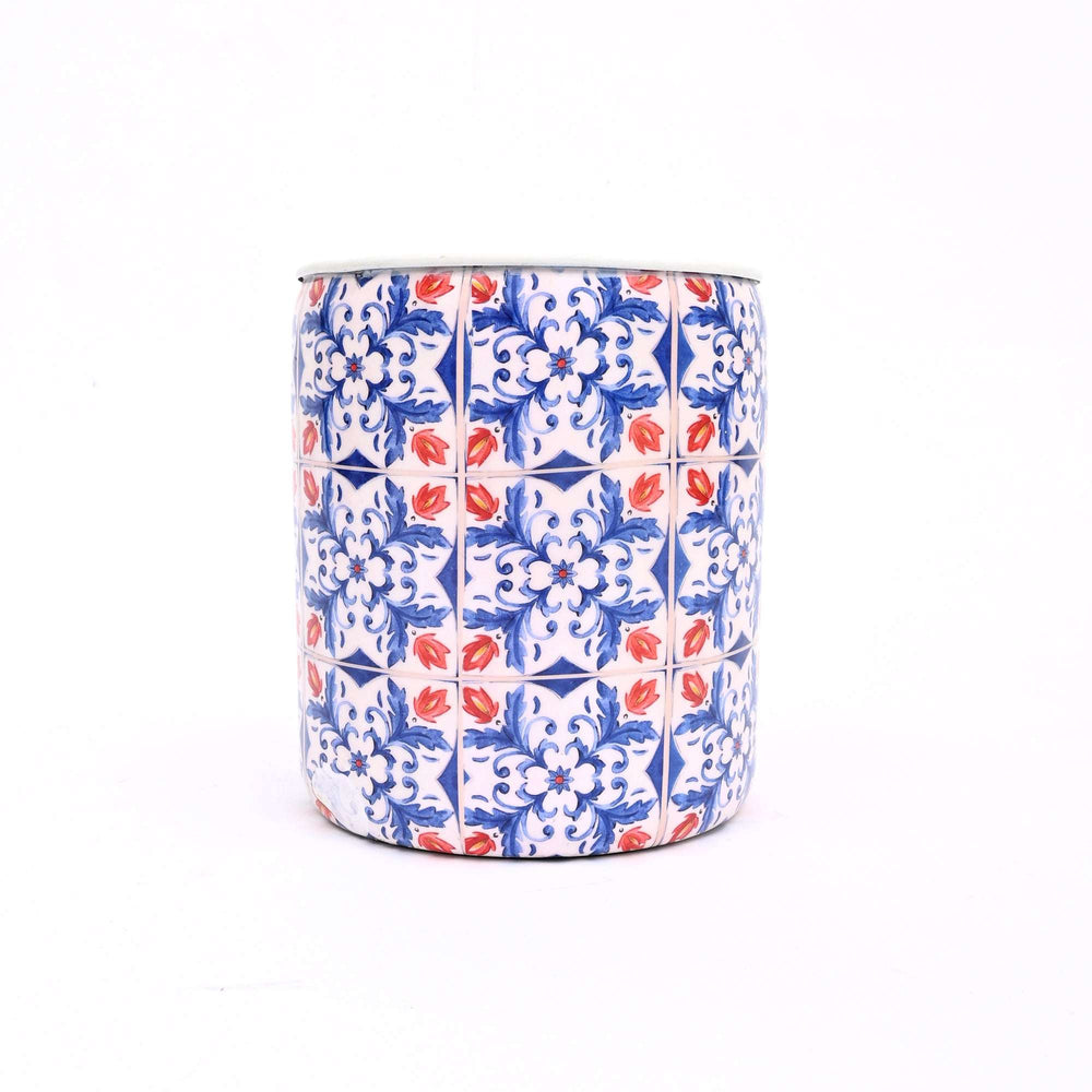 Small Round Floral Planter – Decorative Indoor & Outdoor Flower Pot