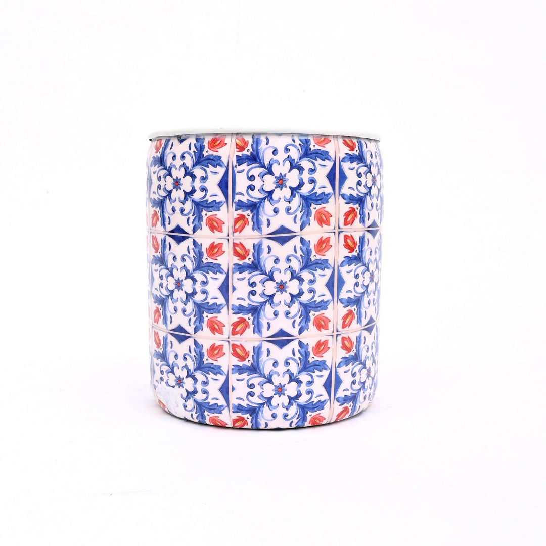 Small Round Floral Planter – Decorative Indoor & Outdoor Flower Pot