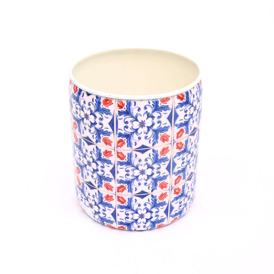 Small Round Floral Planter – Decorative Indoor & Outdoor Flower Pot