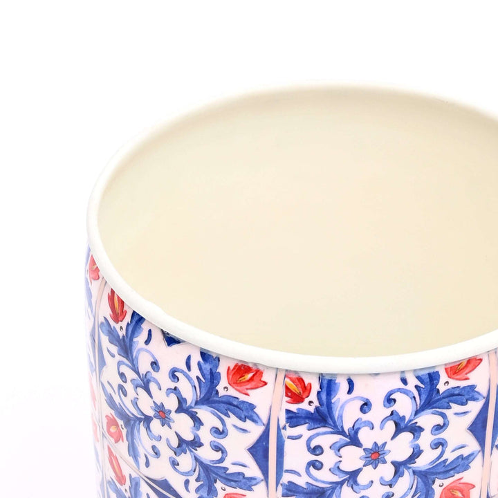 Small Round Floral Planter – Decorative Indoor & Outdoor Flower Pot