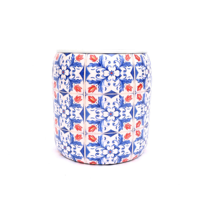 Large Round Floral Planter – Garden & Home Decorative Plant Pot