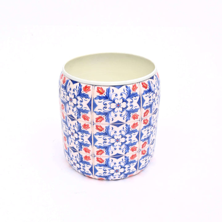 Large Round Floral Planter – Garden & Home Decorative Plant Pot