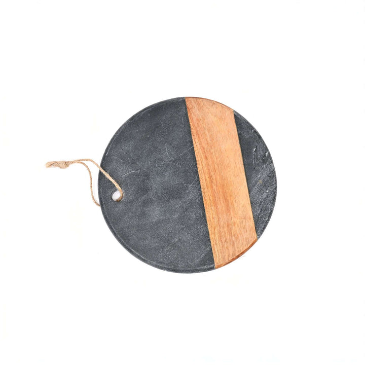 Gorgon Black Marble Wood Chopping Serving Board
