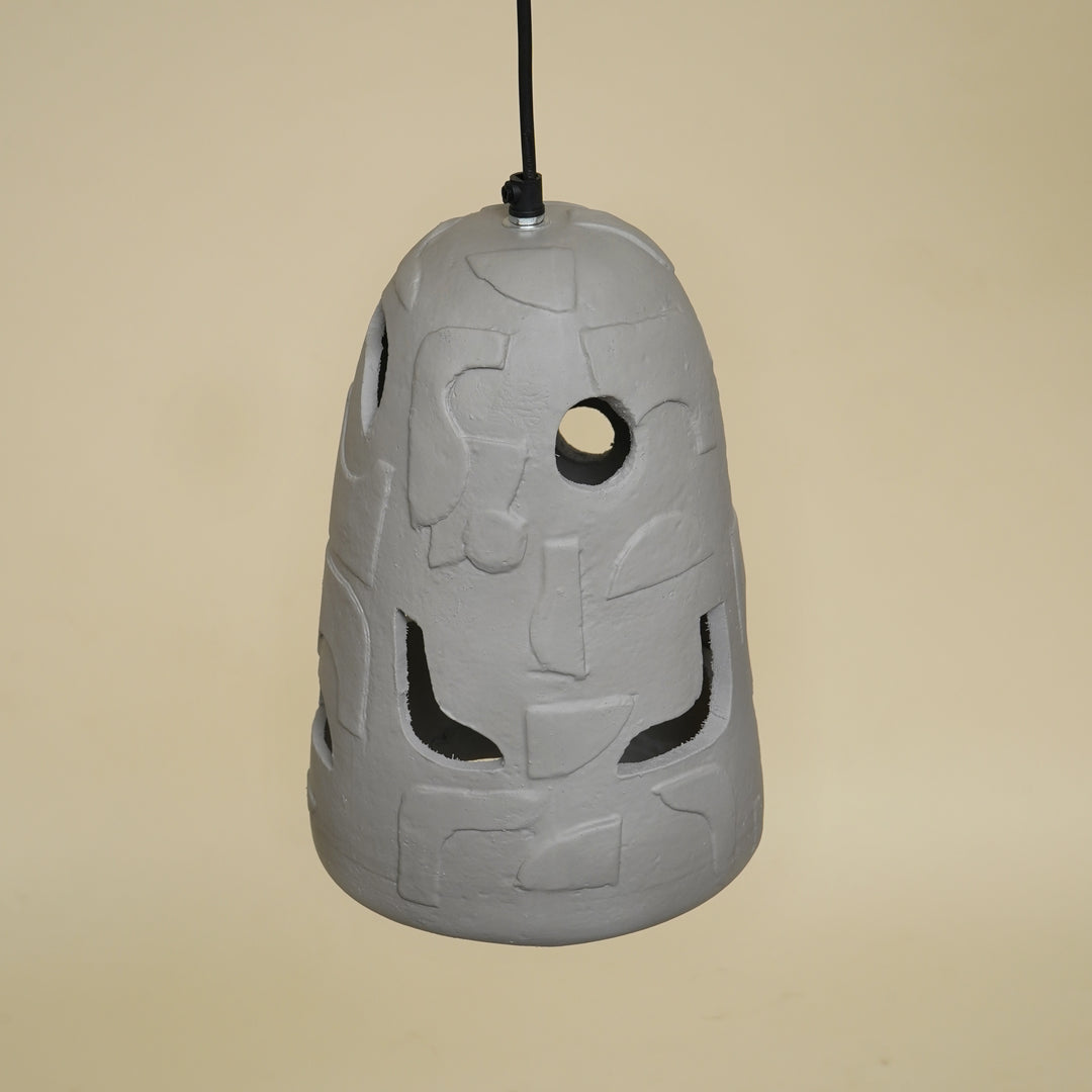Lampe suspendue Petros haute - Gris