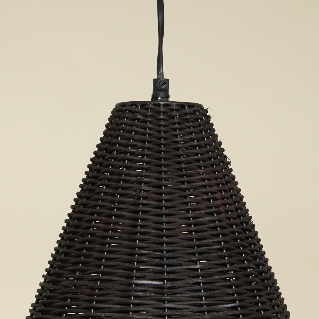Rattan Hanging Lamp - Dark Brown
