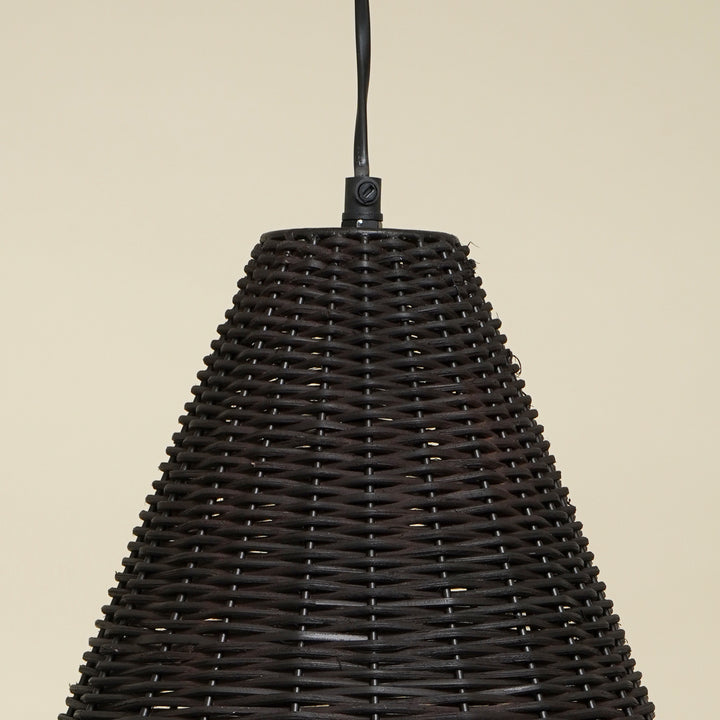 Rattan Hanging Lamp - Dark Brown