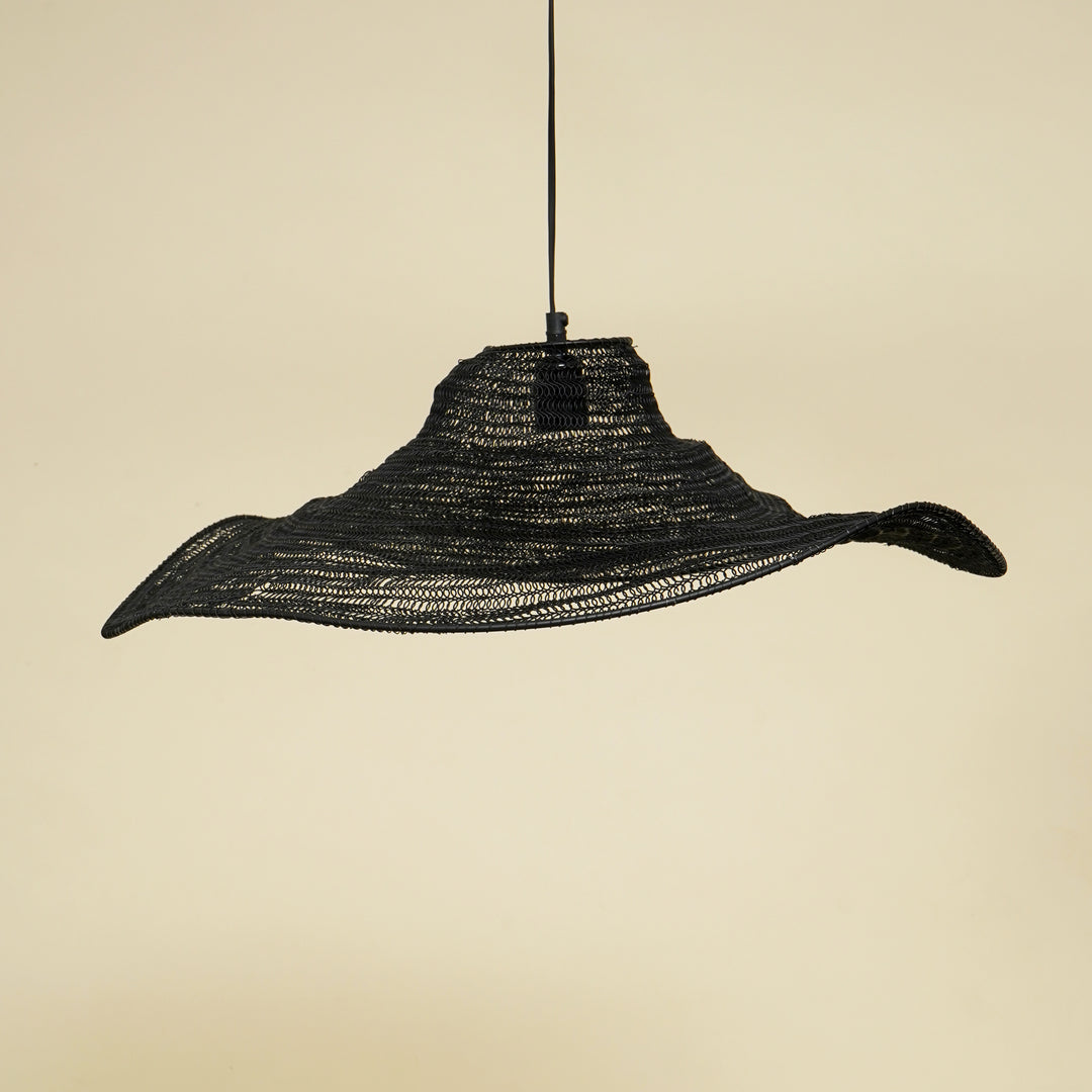 Black Wired Pendant Lamp - Large