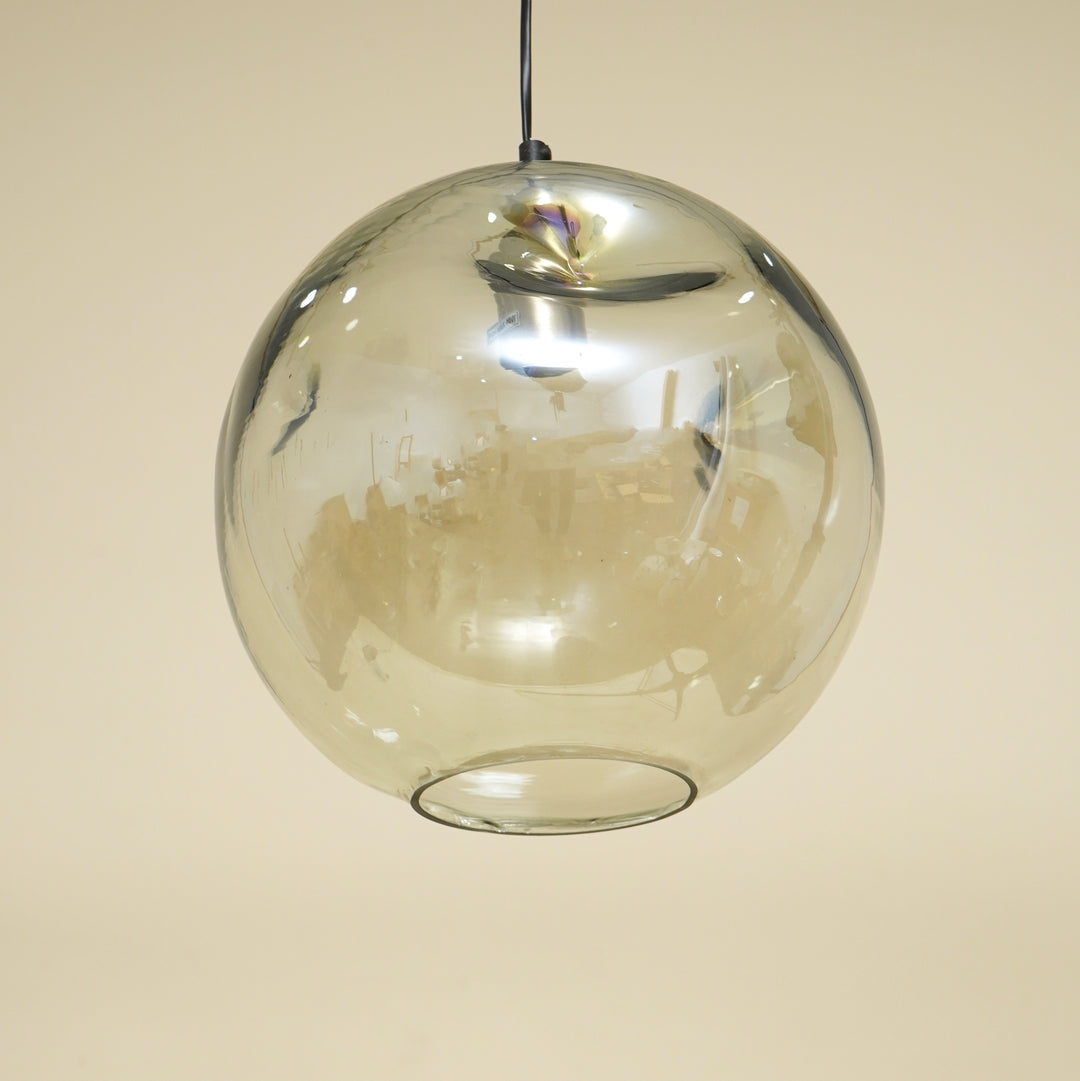 Lampe suspendue en verre rond - Clair