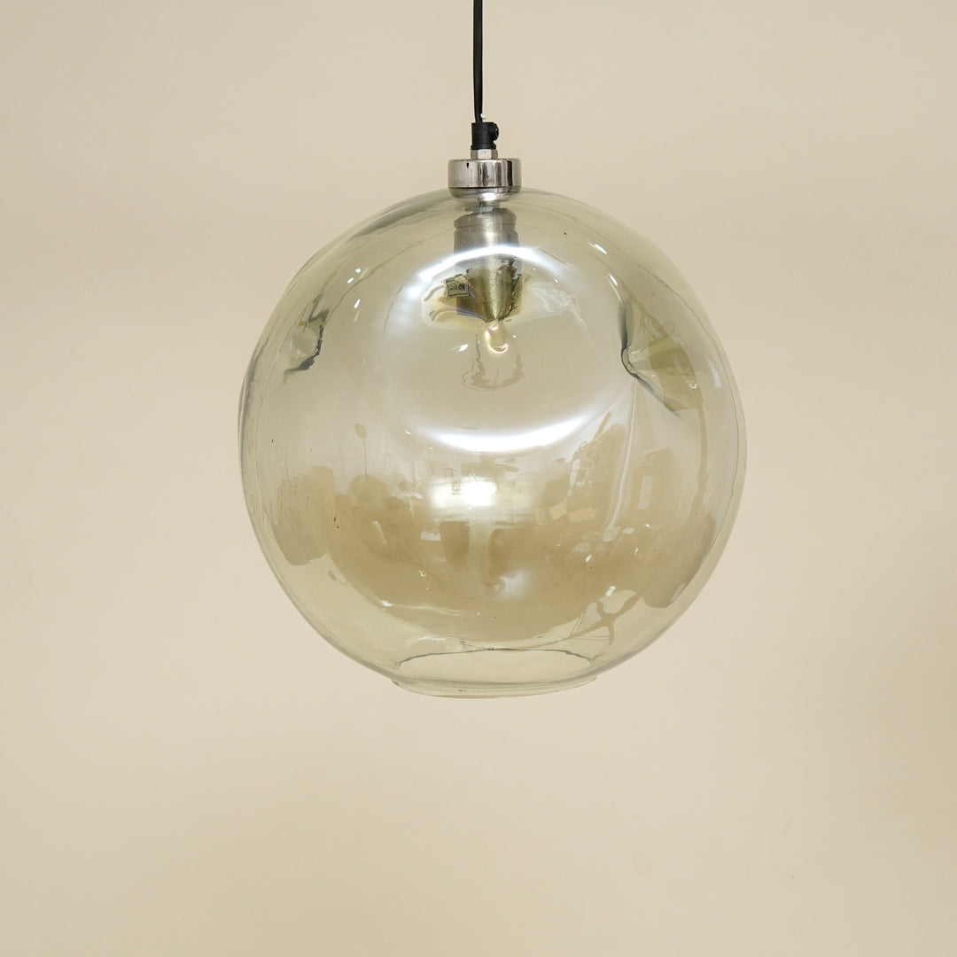 Lampe suspendue en verre rond - Clair
