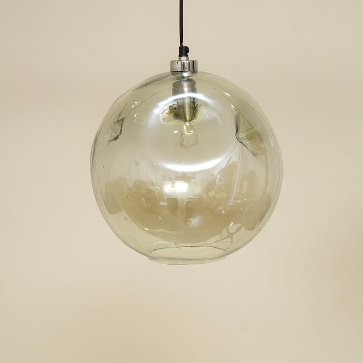 Lampe suspendue en verre rond - Clair