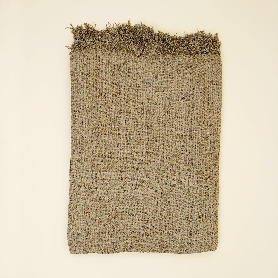 Cotton Chenille Bedspread  - Light Grey