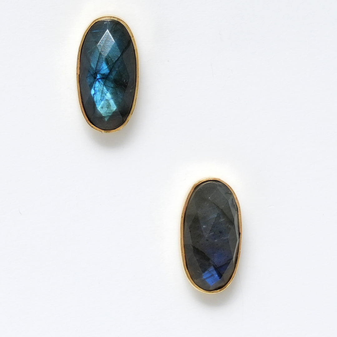 Blue Fire Stud Earrings – Gemstone Sparkle