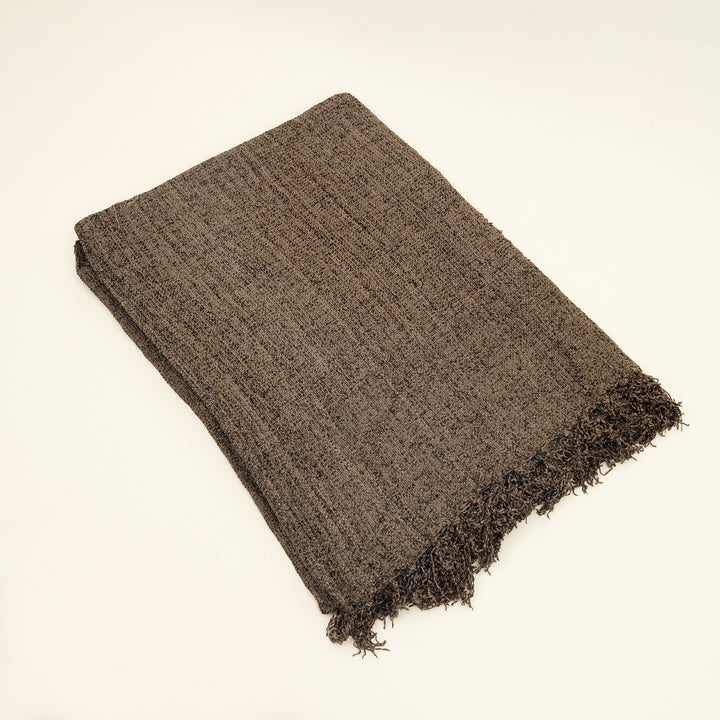 Coperta in Chenille di Cotone - Grigio Scuro