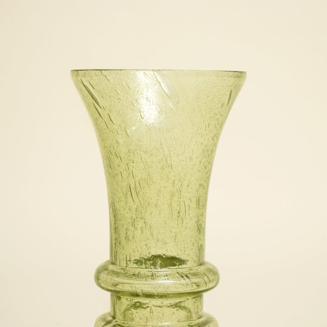 Glass Vase (15X15X40) - Green
