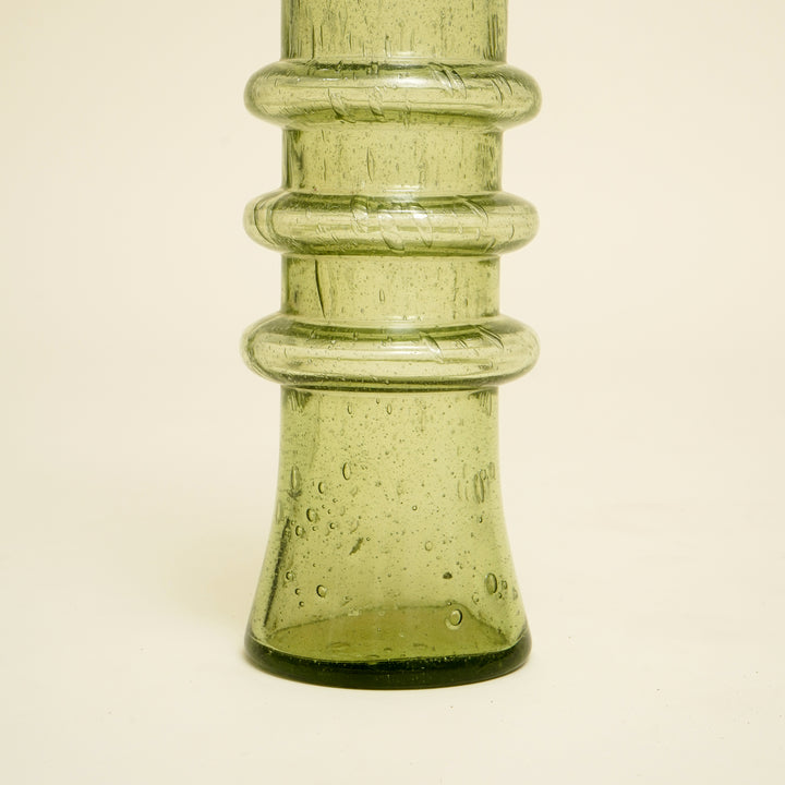 Glass Vase (15X15X40) - Green