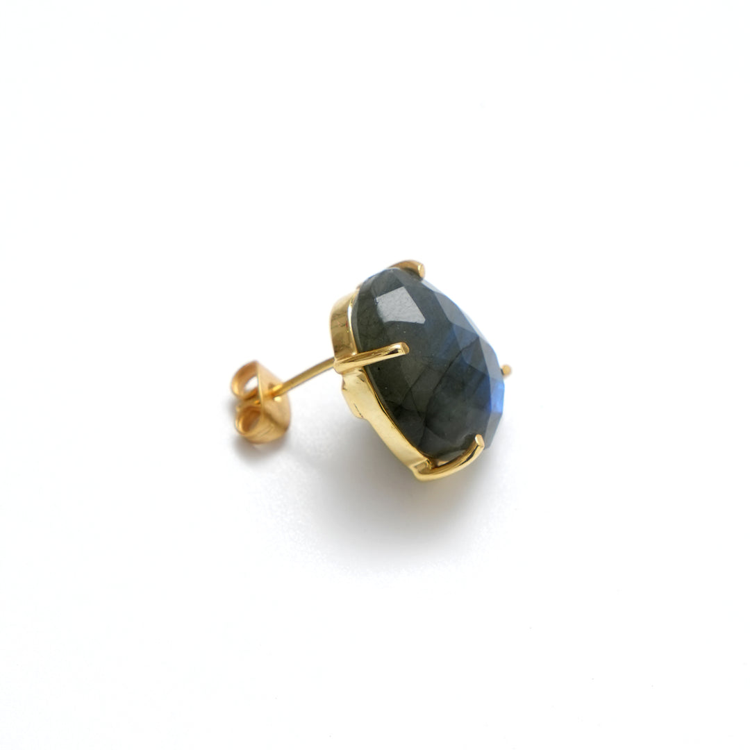 Aurora Stone Stud Earrings – Iridescent Shine