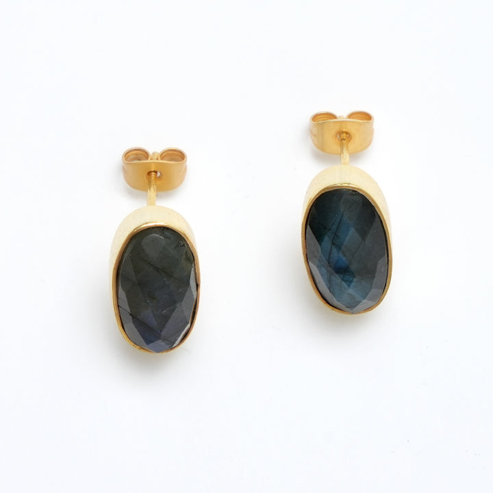 Blue Fire Stud Earrings – Gemstone Sparkle