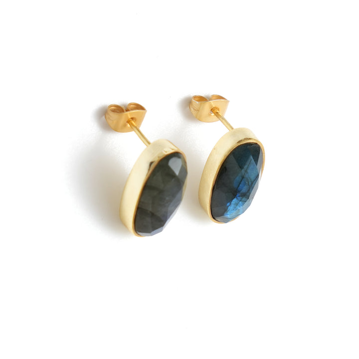 Blue Fire Stud Earrings – Gemstone Sparkle