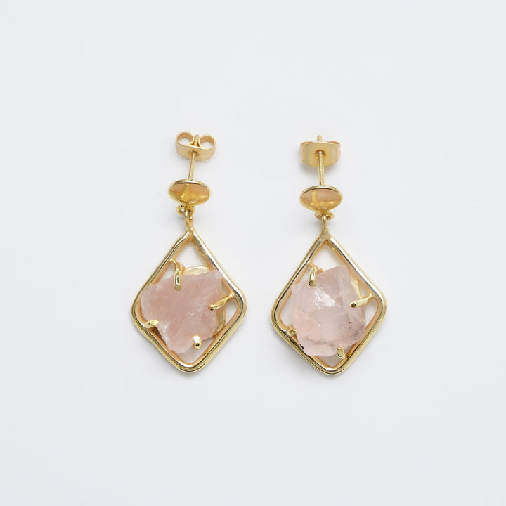 Rose-Toned Earrings – Radiant Finish