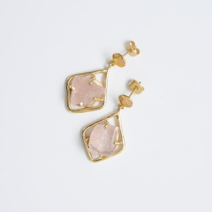 Rose-Toned Earrings – Radiant Finish