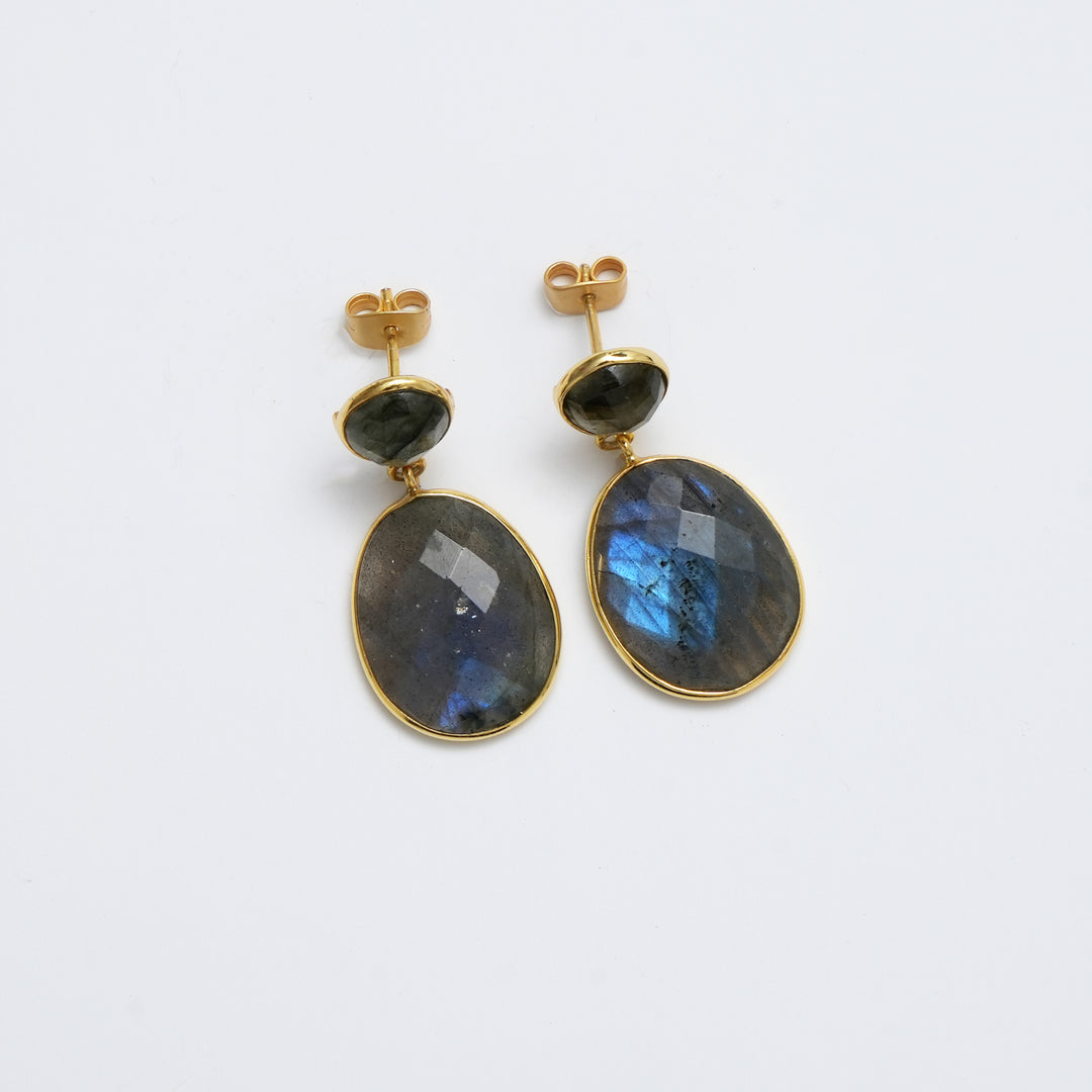 Grey Drop Earrings – Intriguing Matte Finish