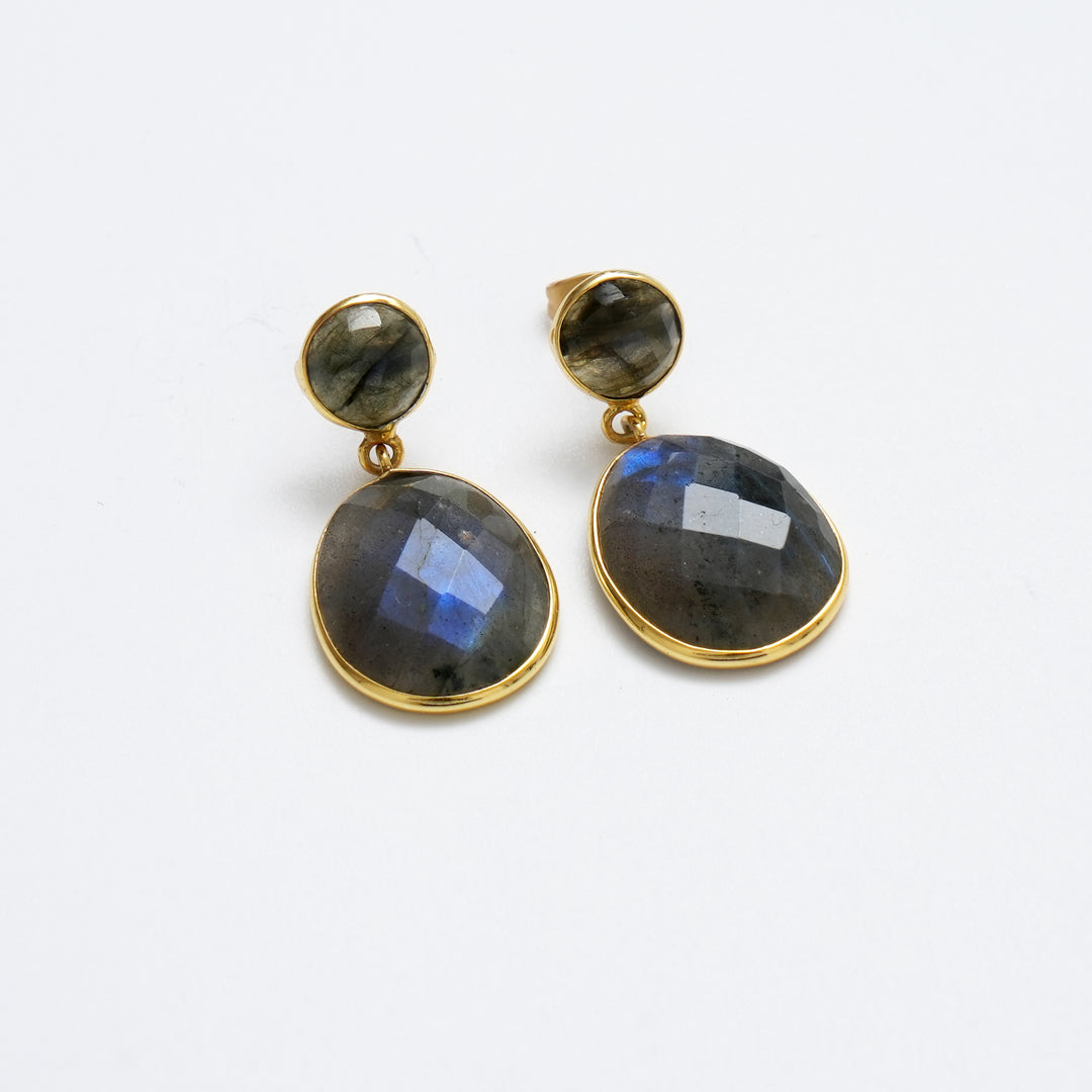 Grey Drop Earrings – Intriguing Matte Finish