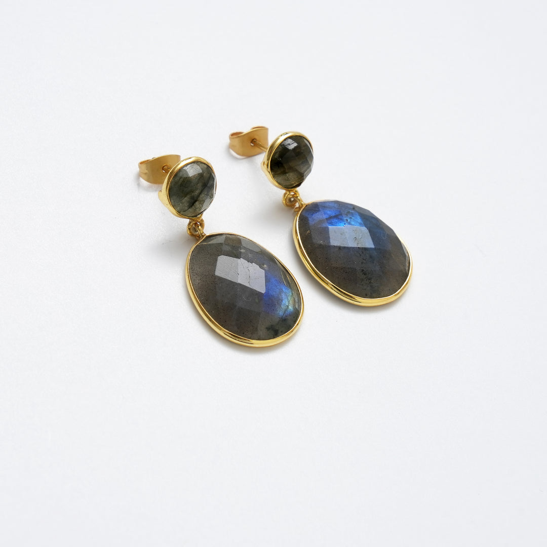 Grey Drop Earrings – Intriguing Matte Finish