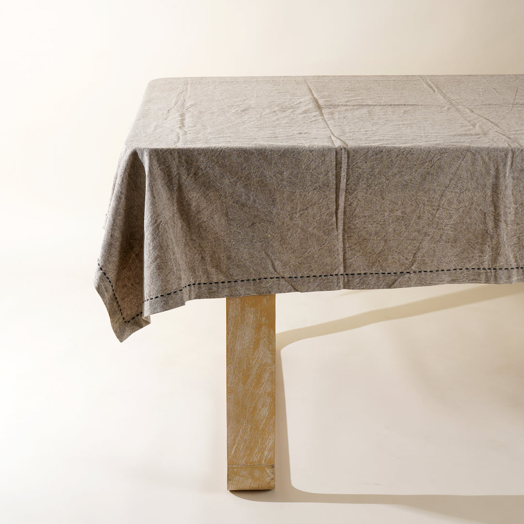 Grande tovaglia in cotone/lino - beige