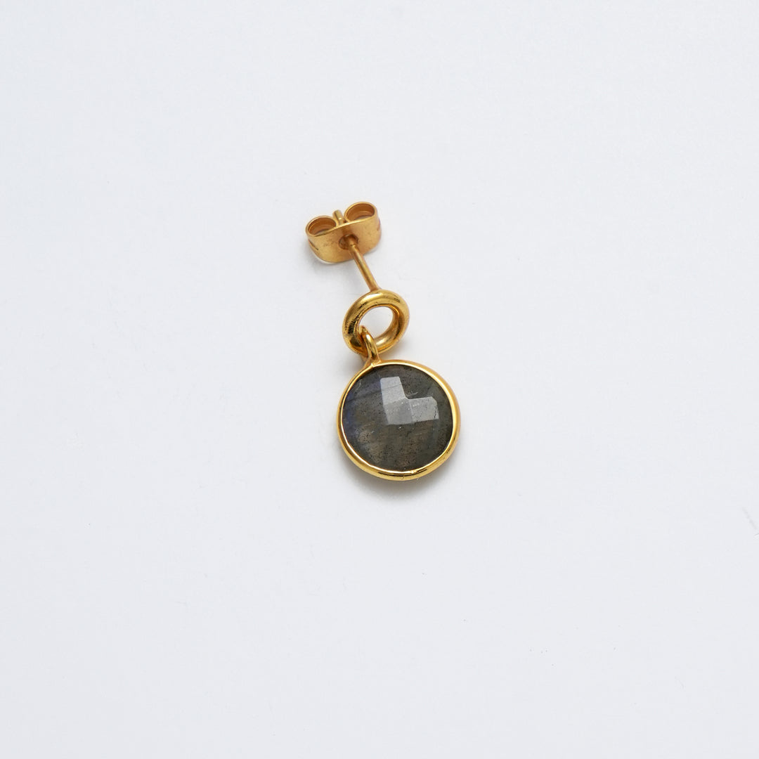 Round Drop Earrings – Evening Glow Finish
