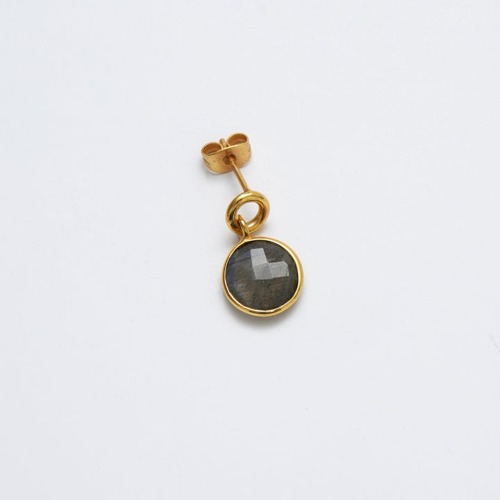 Round Drop Earrings – Evening Glow Finish