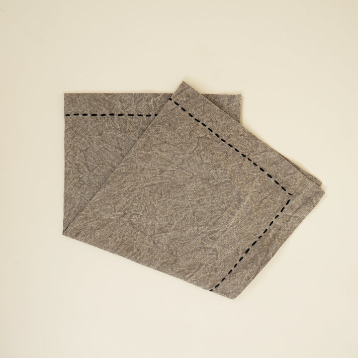 Set di due tovaglioli in cotone/lino - beige