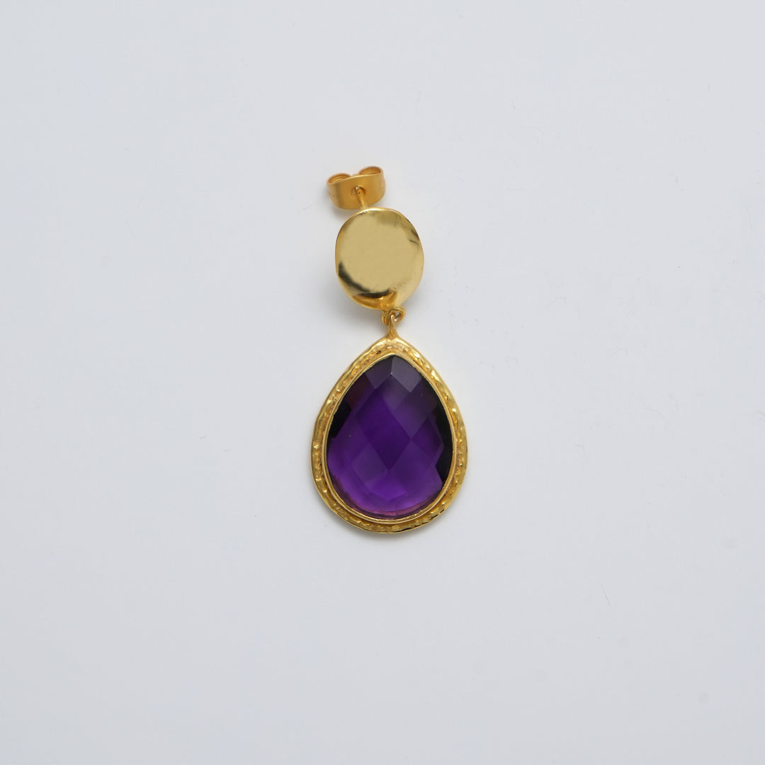 Quartz Drop Earrings – Royal Finish