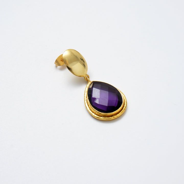 Quartz Drop Earrings – Royal Finish