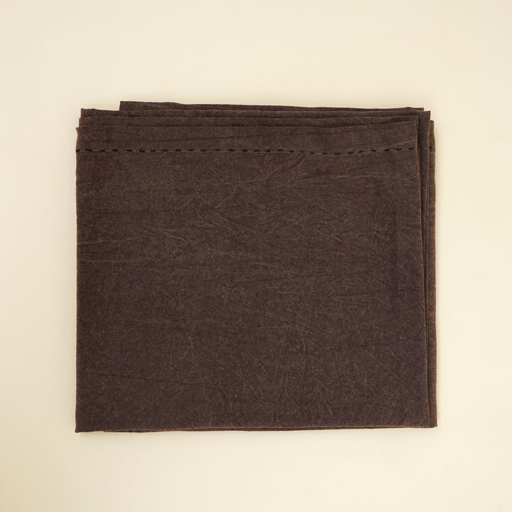 Runner da tavola in cotone/lino - Marrone