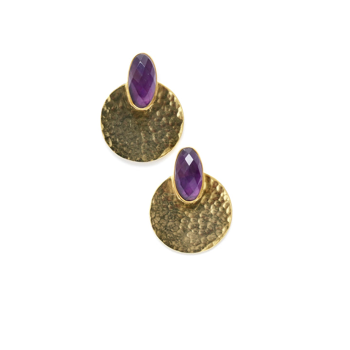 Twilight Stud Earrings – Gold Finish