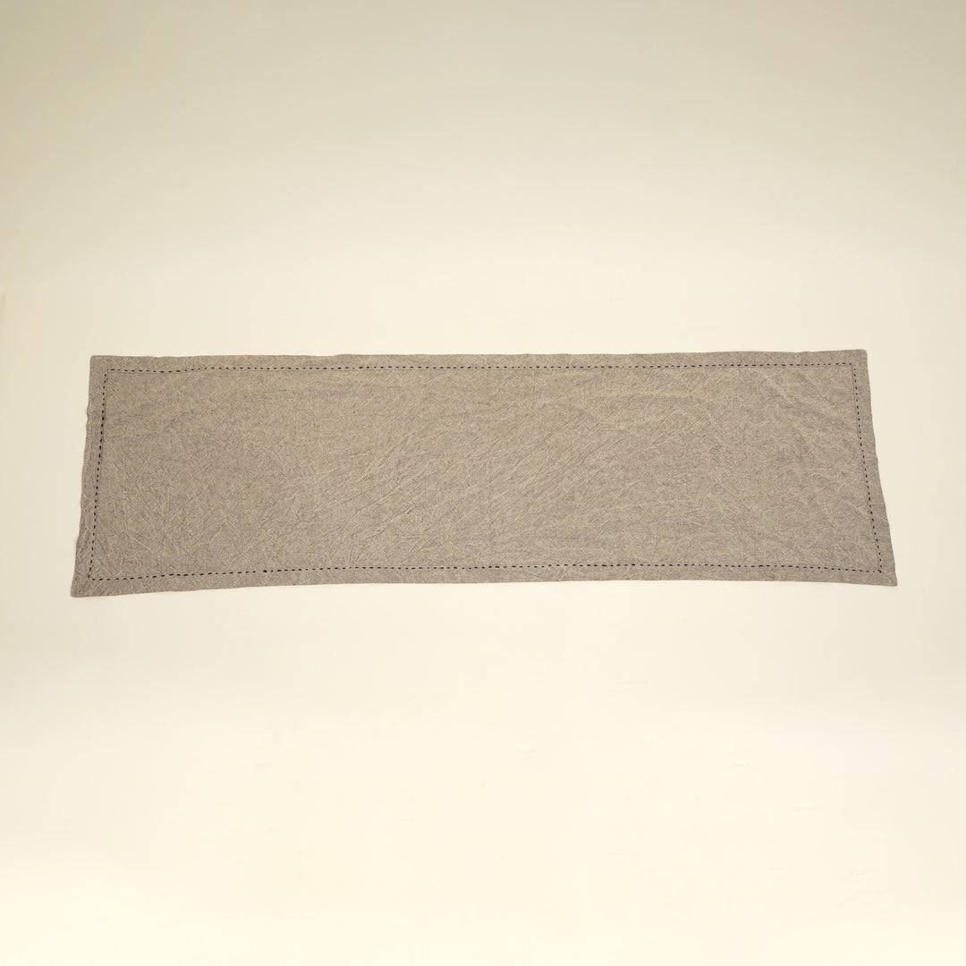 Runner da tavola in cotone/lino - Beige