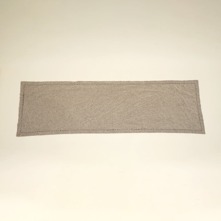 Runner da tavola in cotone/lino - Beige