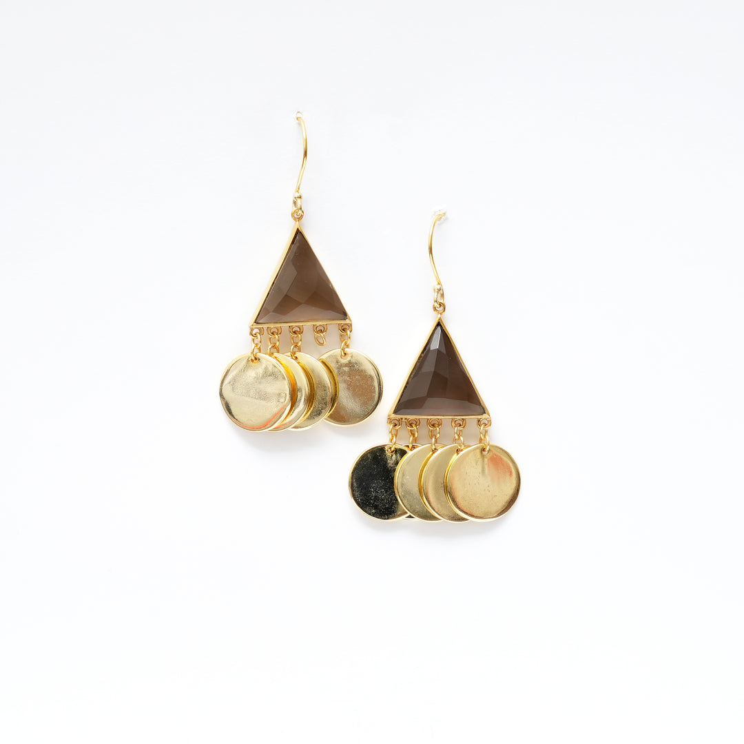 Geometric Triangle Earrings – Fourfold Design