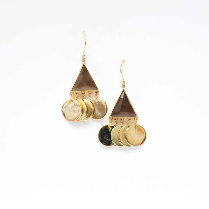 Geometric Triangle Earrings – Fourfold Design