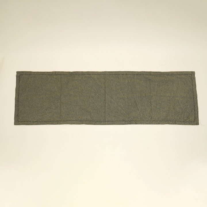 Cotton/Linen Table Runner - Green