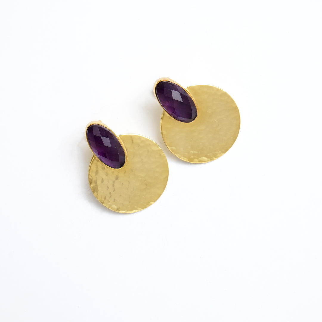 Twilight Stud Earrings – Gold Finish