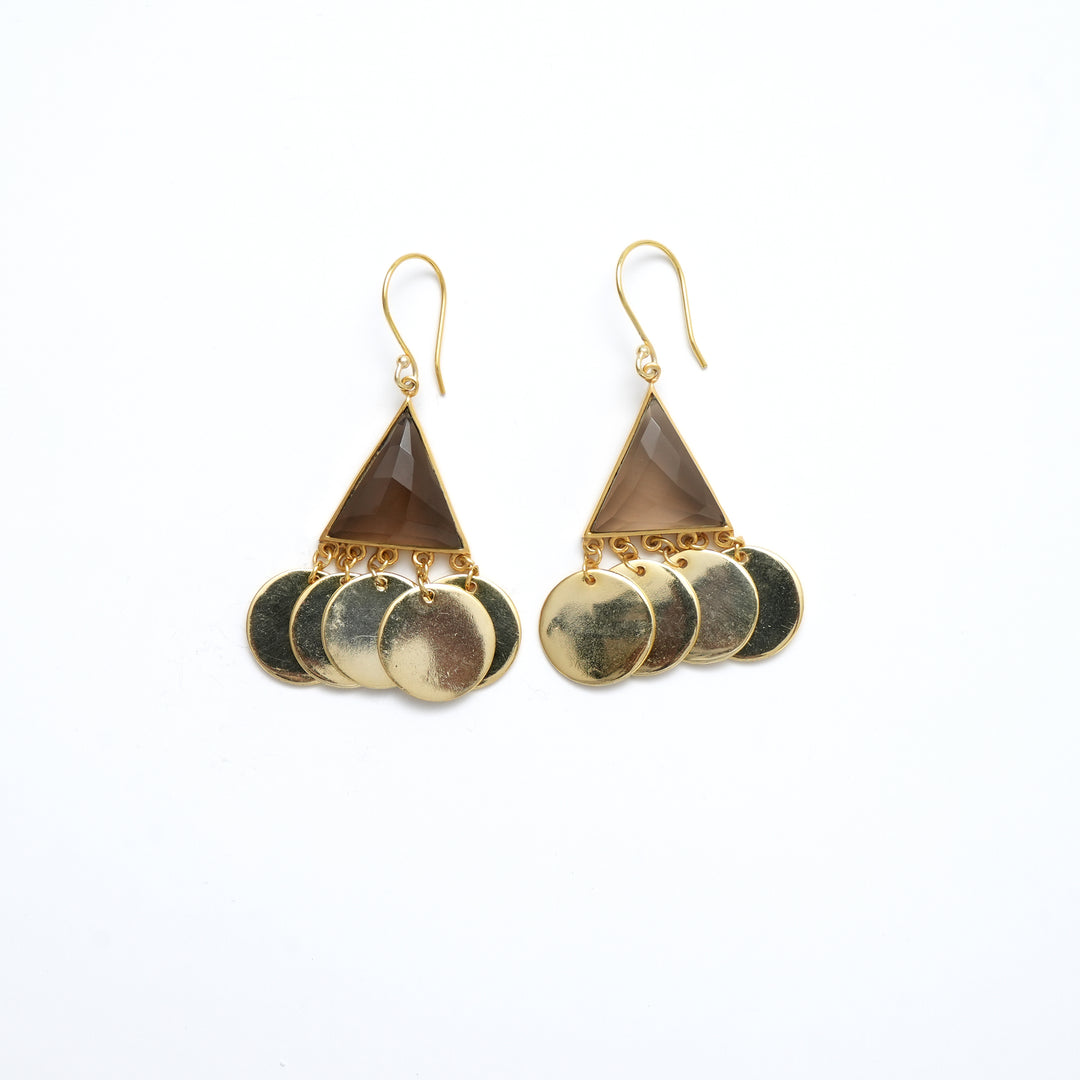 Geometric Triangle Earrings – Fourfold Design